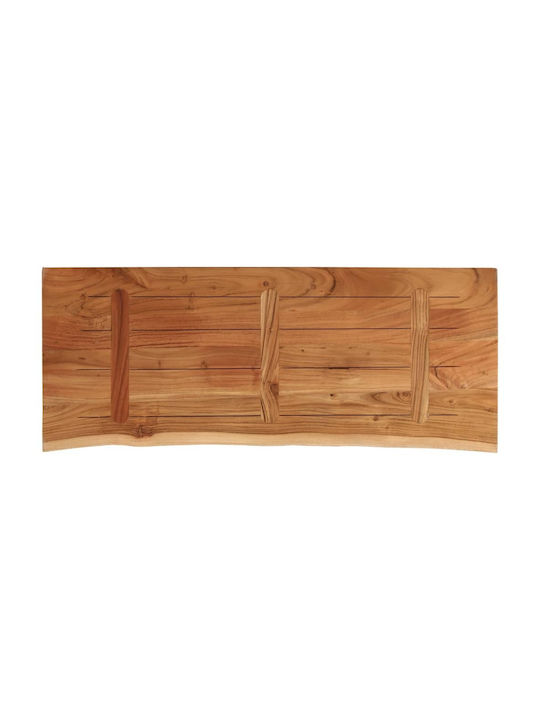 vidaXL Rectangular Table Surface made of Solid Wood Acacia 110x40x2.5cm 370253 1pcs