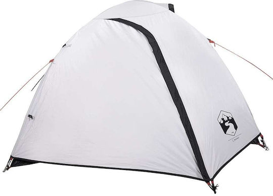vidaXL Sommer Campingzelt Iglu Weiß mit Doppeltuch für 4 Personen 267x272x140cm