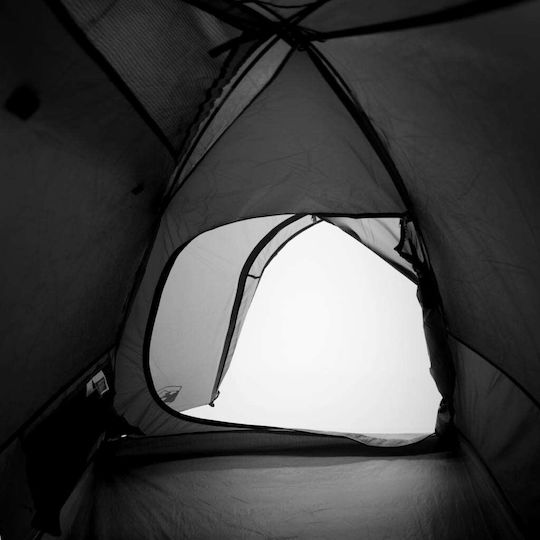 vidaXL Sommer Campingzelt Iglu Weiß mit Doppeltuch für 4 Personen 267x272x140cm