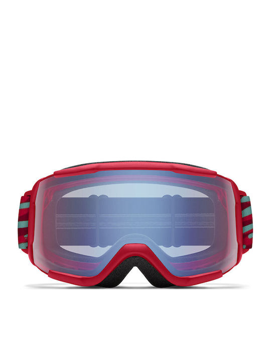 Smith Daredevil Masca de schi și snowboard Pentru adulți Roșu cu Lentilă în culoarea Roșu