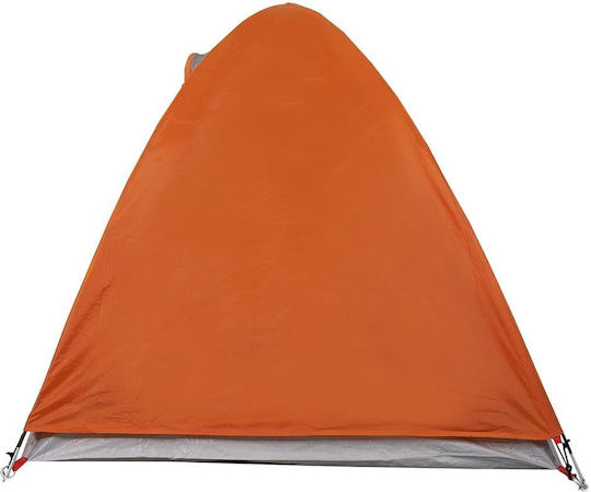 vidaXL Καλοκαιρινή Σκηνή Camping Κόκκινη με Διπλό Πανί για 2 Άτομα 254x135x112εκ.