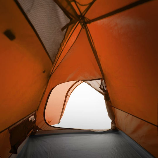 vidaXL Καλοκαιρινή Σκηνή Camping Κόκκινη με Διπλό Πανί για 2 Άτομα 254x135x112εκ.