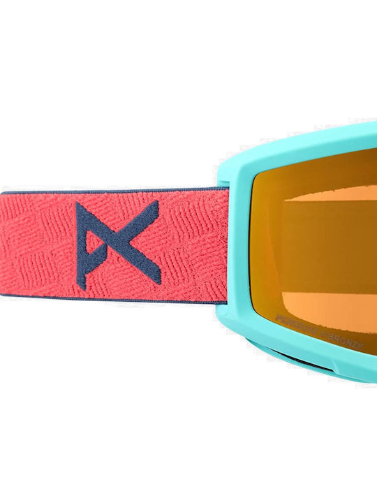 Burton M Anon Hg Helix 2.0 Masca de schi și snowboard Pentru adulți Colorată cu Lentilă Fumurie în culoarea Multicolor