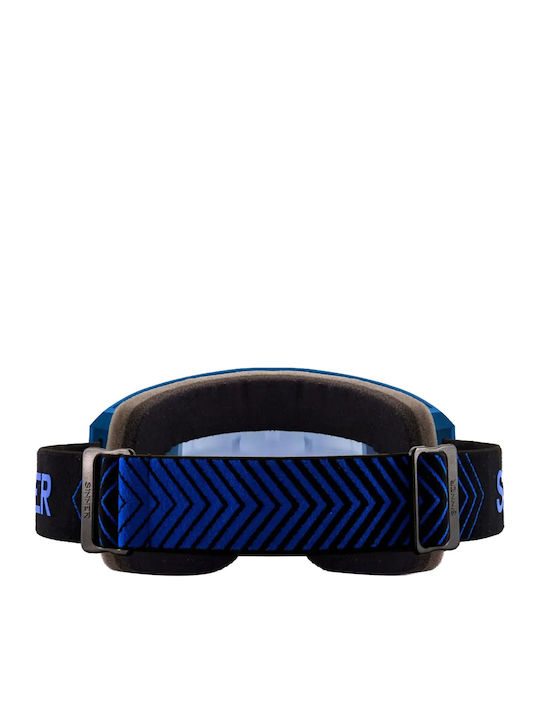 Sinner Sin Valley Ski & Snowboard Goggles Kids Blue with Lens in Blue Color