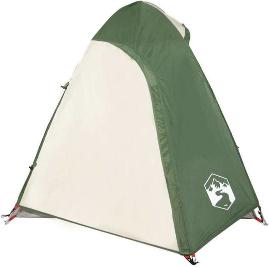 vidaXL Καλοκαιρινή Σκηνή Camping Πράσινη με Διπλό Πανί για 2 Άτομα 214x130x107εκ.