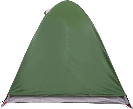 vidaXL Καλοκαιρινή Σκηνή Camping Πράσινη με Διπλό Πανί για 2 Άτομα 214x130x107εκ.