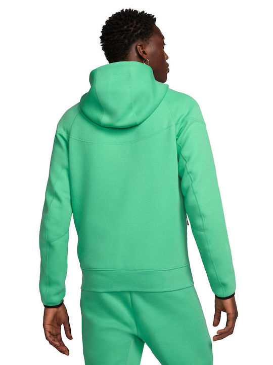 Nike Tech Fleece Windrunner Green with Hood