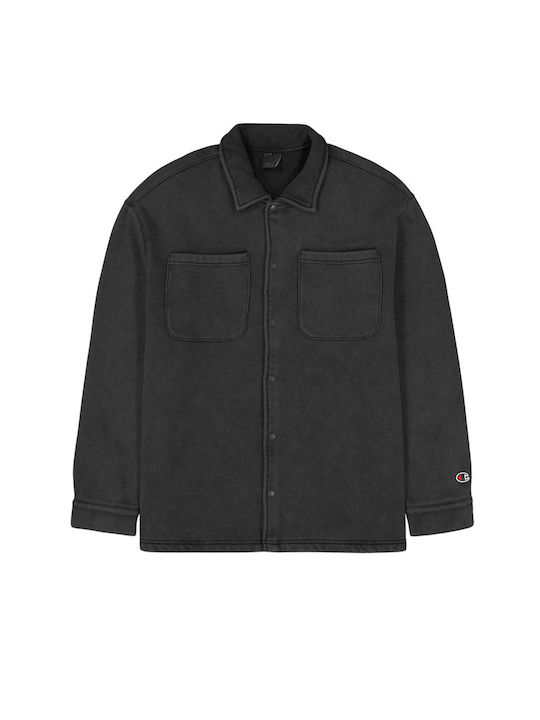 Champion Herrenhemd Overshirt Langärmelig Black