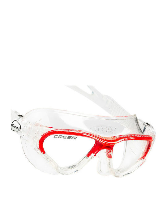 CressiSub Cobra Swimming Goggles Adults with Anti-Glare Lenses Transparent