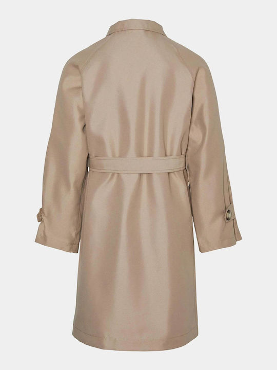 Kinder Trenchcoat Silver Mink