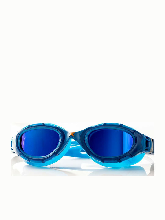 Zoggs Flex Titanium Γυαλιά Κολύμβησης Ενηλίκων Blue/Mirrored Blue