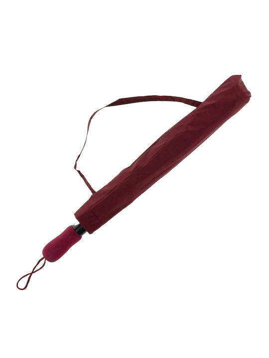 FantazyStores Automatic Umbrella Compact Burgundy