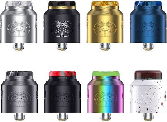 Hellvape Dead 2 Ατμοποιητής Ηλεκτρονικού Τσιγάρου RDA 24mm Gold AT-2479-GOLD