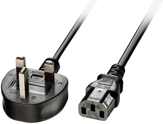 Lindy Schuko - IEC C13 Cable 3m Μαύρο 30434