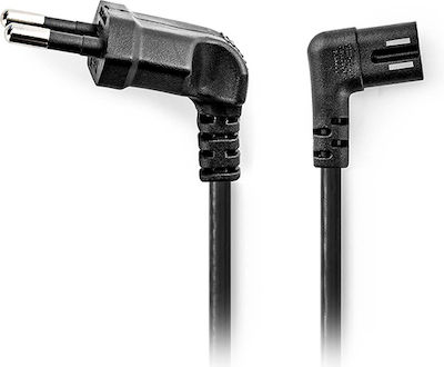 Nedis Euro - IEC C7 Cable 2m Μαύρο (8-SHAPED)