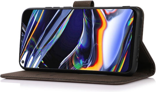 Khazneh Back Cover Δερμάτινο Μαγνητικό Καφέ (Samsung Galaxy A04e, F04)