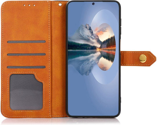 Khazneh Wallet Leather Brown (Samsung Galaxy A04e, F04)
