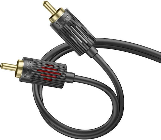 Hoco Kabel 2x RCA-Stecker - 2x RCA-Stecker 1.5m HC-UPA29BK