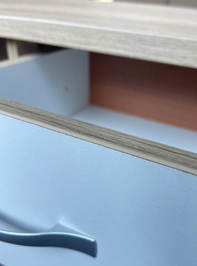 Kids Desk made of Melamine Beige 90x40x78cm