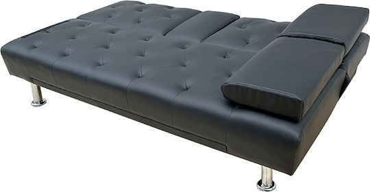Rest Canapea Cu Două Locuri Pat Negru 168x88x79cm