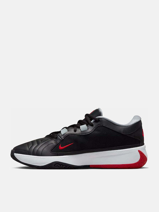 Giannis Freak 5 "Double Trouble" Χαμηλά Μπασκετικά Παπούτσια Black / Pure Platinum / Wolf Grey / University Red