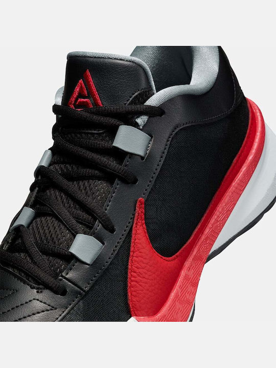 Giannis Freak 5 "Double Trouble" Χαμηλά Μπασκετικά Παπούτσια Black / Pure Platinum / Wolf Grey / University Red