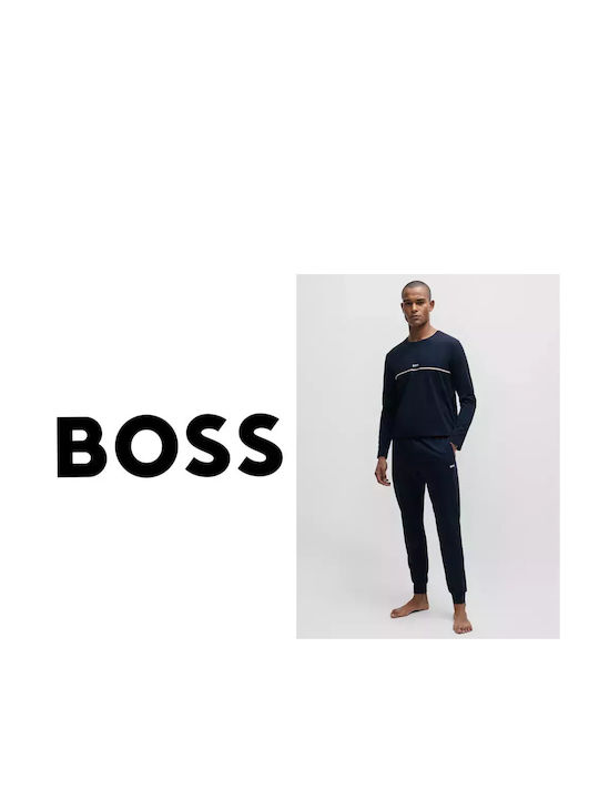 Hugo Boss Bluza Bărbătească cu Mânecă Lungă BLUE