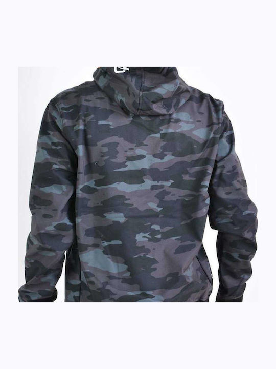 Women's Short Sports Jacket for Winter with Hood Khaki