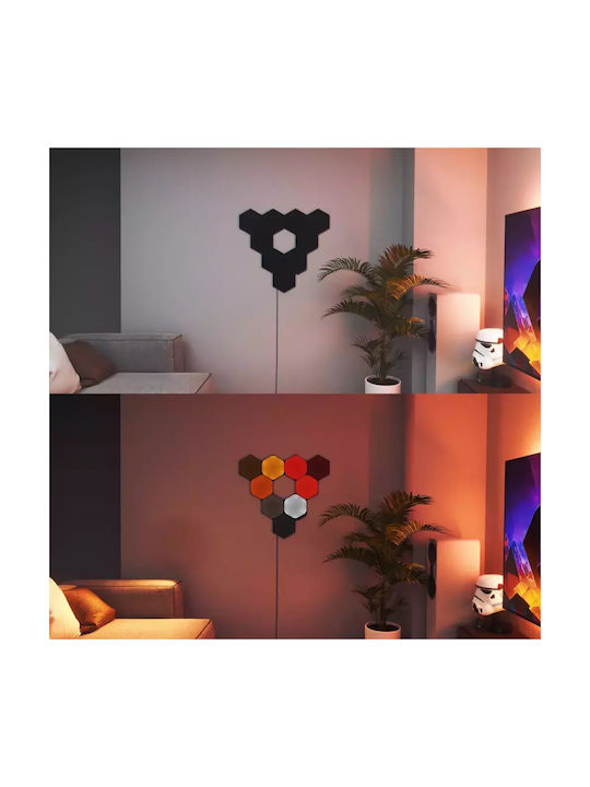 Nanoleaf Διακοσμητικό Φωτιστικό Shapes LED RGBW 9τμχ 20εκ.