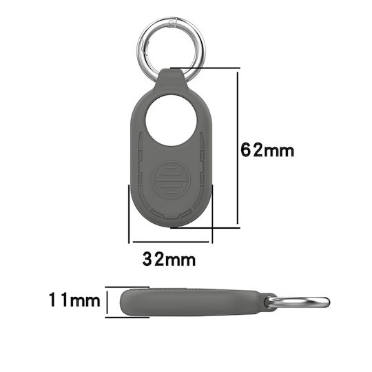 Techsuit Smiling Θήκη Μπρελόκ Σιλικόνης για SmartTag2 σε Λευκό χρώμα