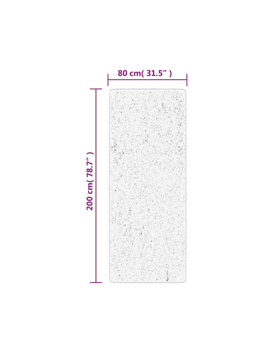 vidaXL Huarte Anti-slip Rug Rectangular Gray
