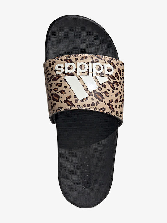 Adilette Comfort Slides In Beige Colour