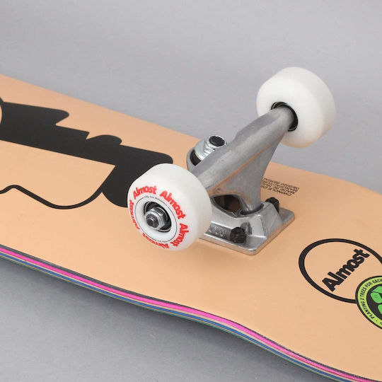 Dwindle Twisted Outline Resin 7.25" Complete Shortboard Πορτοκαλί