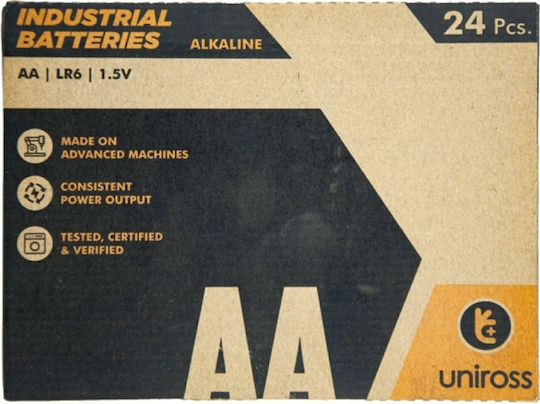 Uniross Lr6 Αλκαλικές Μπαταρίες AA 1.5V 8τμχ