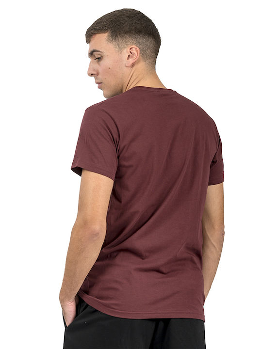 Energy Herren Sport T-Shirt Kurzarm Bordeaux