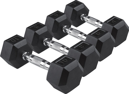 AMILA Βαράκι Εξάγωνο Λαστιχένιο 1 x 37.50kg