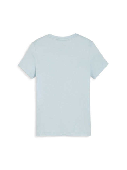 Puma Kinder-T-Shirt Hellblau Logo Tee