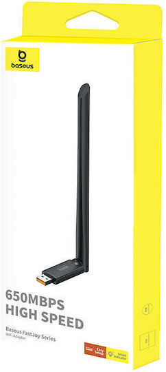 Baseus FastJoy USB Адаптер За Мрежа С Безжична Свързаност Wi-Fi 650Mbps