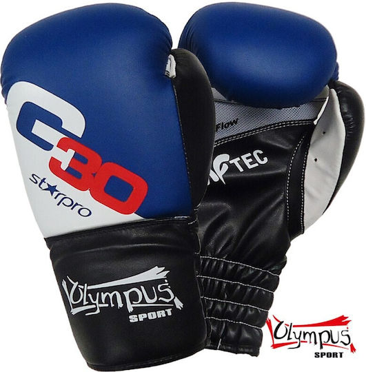 Olympus Sport Hydra Flow Kids Boxing Gloves Leather for Match Blue
