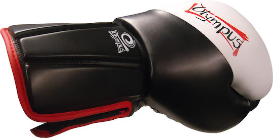 Olympus Sport Boxing Gloves Leather for Match Black