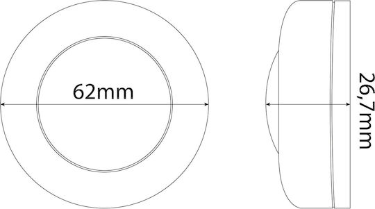 Entac Декоративно Осветително Тяло E27 RGB 6 бр 6.2x6.2 см