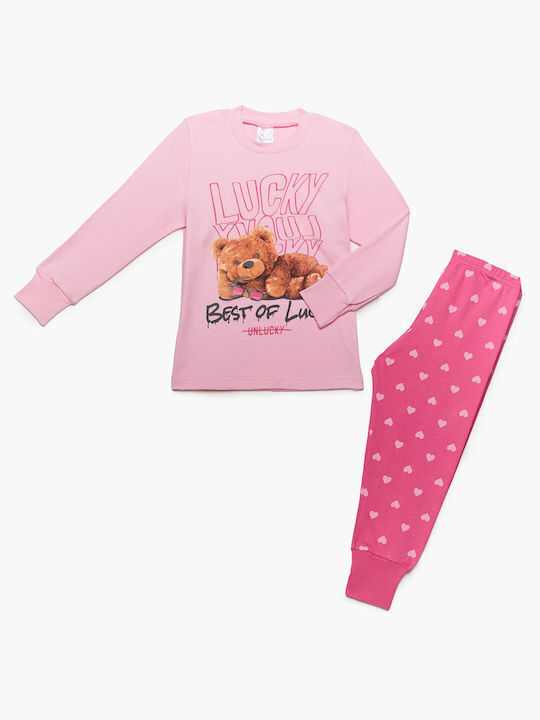 Join Pijama pentru copii De iarnă Pink