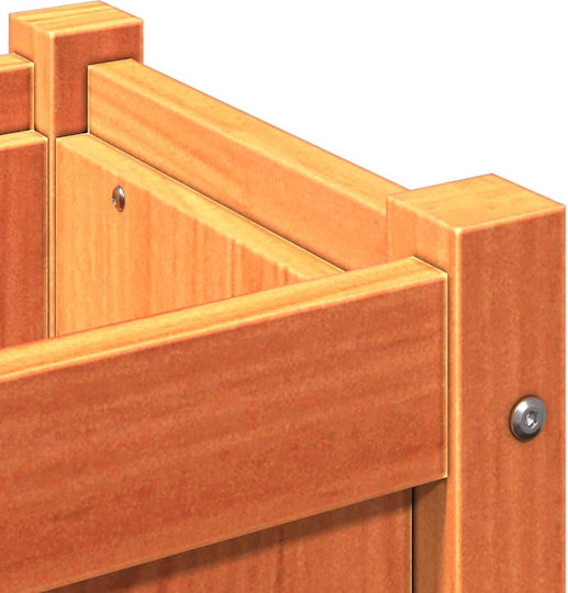 vidaXL Solid Wood Planter Box Wooden Brown 31x31x31cm.