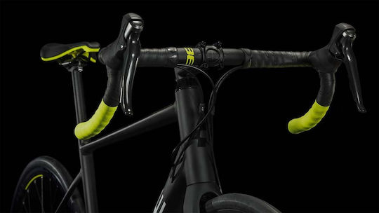 CUBE Attain Race 28" 2024 Μαύρο Ποδήλατο Δρόμου με 10 Ταχύτητες και Μηχανικά Δισκόφρενα