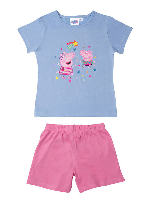 Disney Kids Pijama de vară pentru fete 4-6 ani Peppa Pig #0130042 Albastru