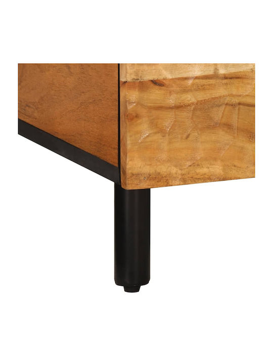 Rectangular Central Coffee Table Made of Solid Acacia Wood M80xW50xH40cm