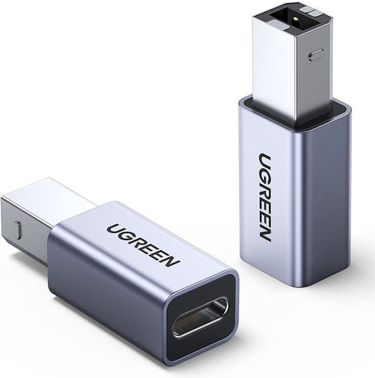 Ugreen Converter USB-B male to USB-C female Gray 1pcs 20120