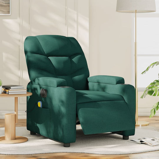 Fotoliu Relax Masaj cu Puf Sc. Green 74x89x100cm