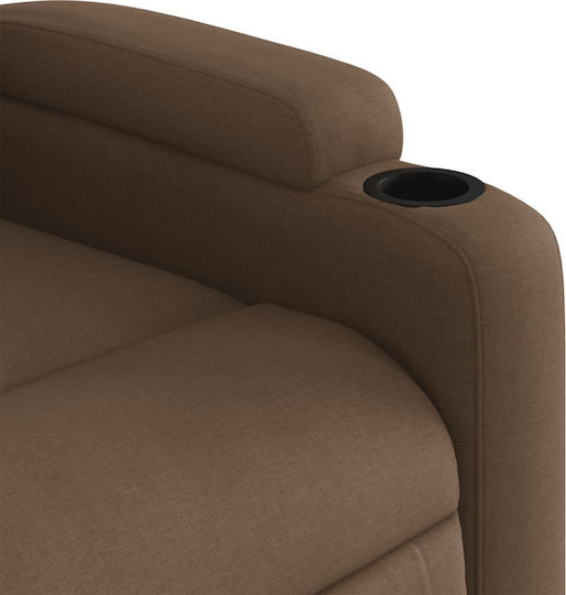 Relaxsessel Friseurwaschbecken mit Fußhocker Coffee 74x86.5x93.5cm