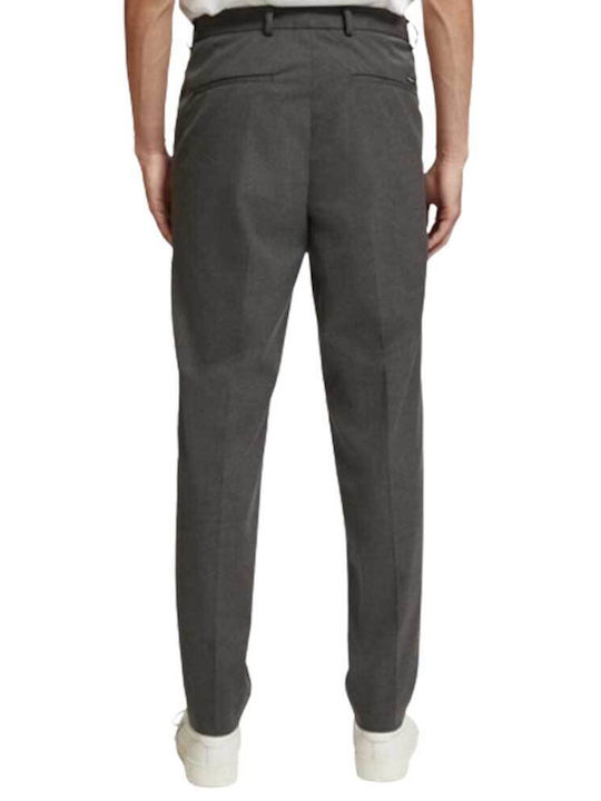 Scotch & Soda Pantaloni pentru bărbați Chino Elastice cu Croială Slim Seal Grey Melange